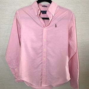Ralph Lauren Pink Classic Fit Button Down Sz 2